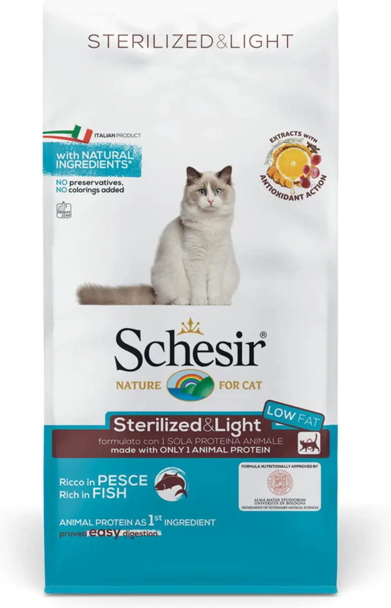 Schesir Sterilized Fish Kattenvoer 10kg