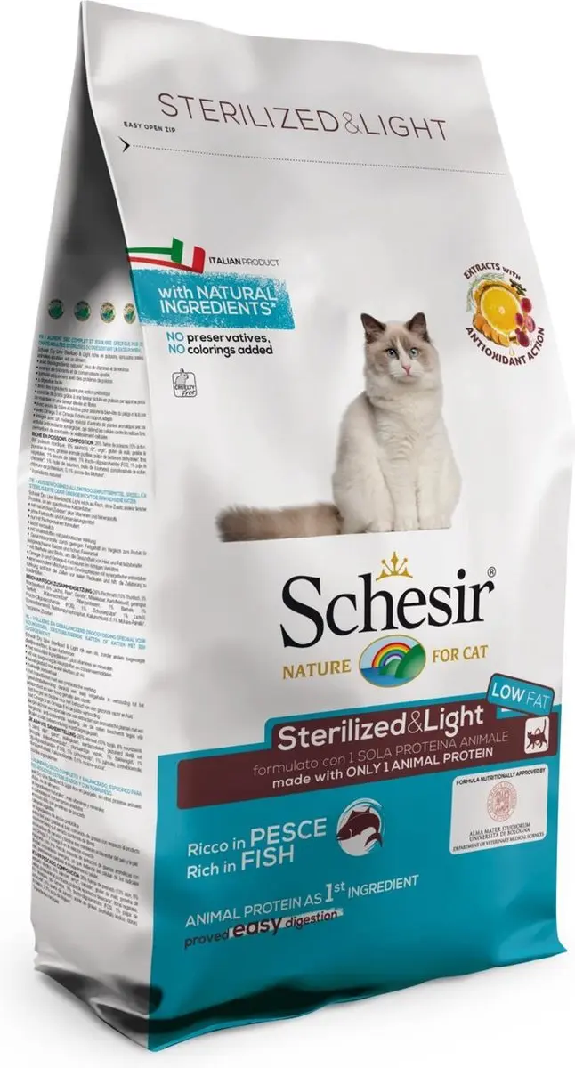 Schesir Sterilized Fish Kattenvoer 10kg