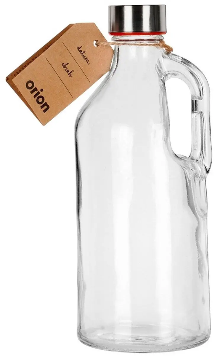 Orion Glazen Waterfles 1,15L - Transparant