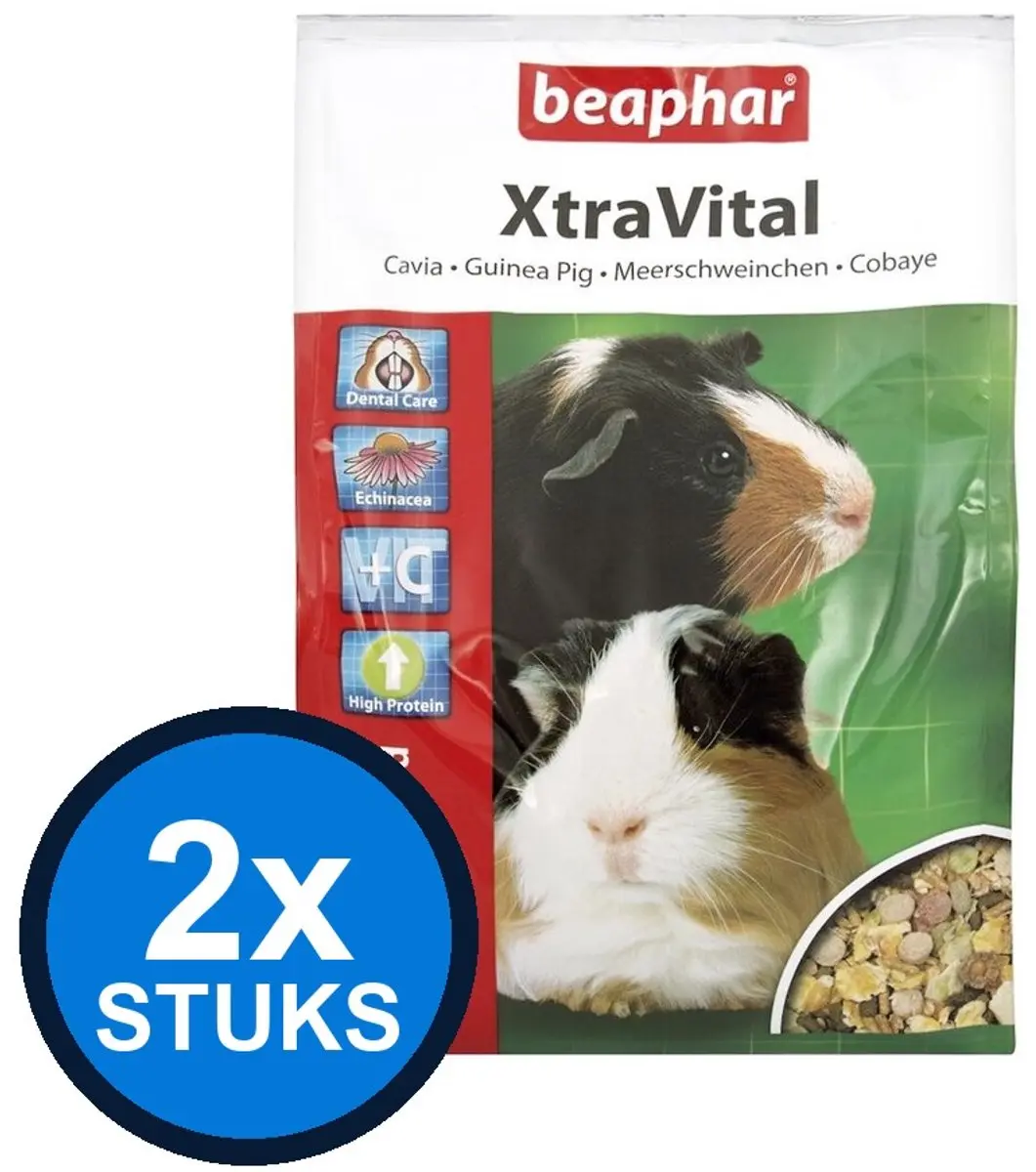 Beaphar XtraVital Caviavoer 2x 2,5kg