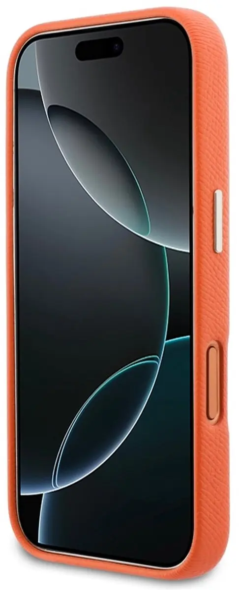 GUESS PU Resin Logo Backcover 14932 - Oranje