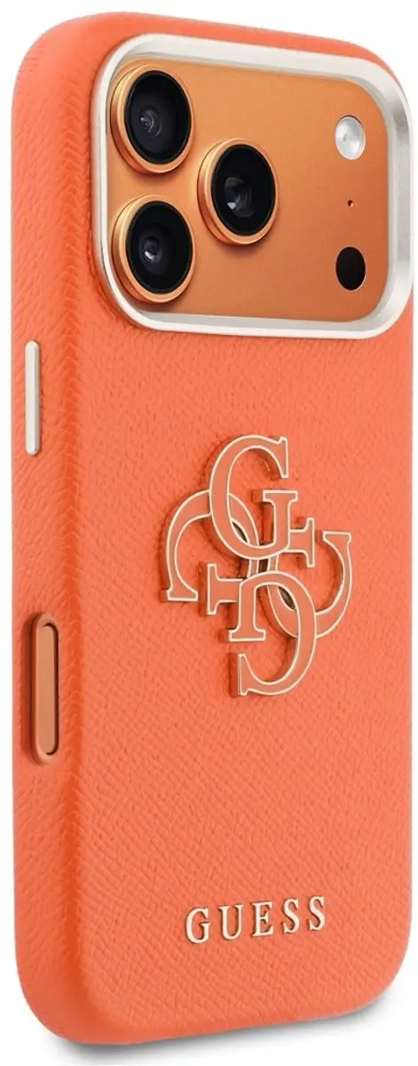 GUESS PU Resin Logo Backcover 14932 - Oranje