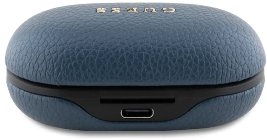 GUESS Grained Classic Logo PGTS Bluetooth Oordopjes - Blauw