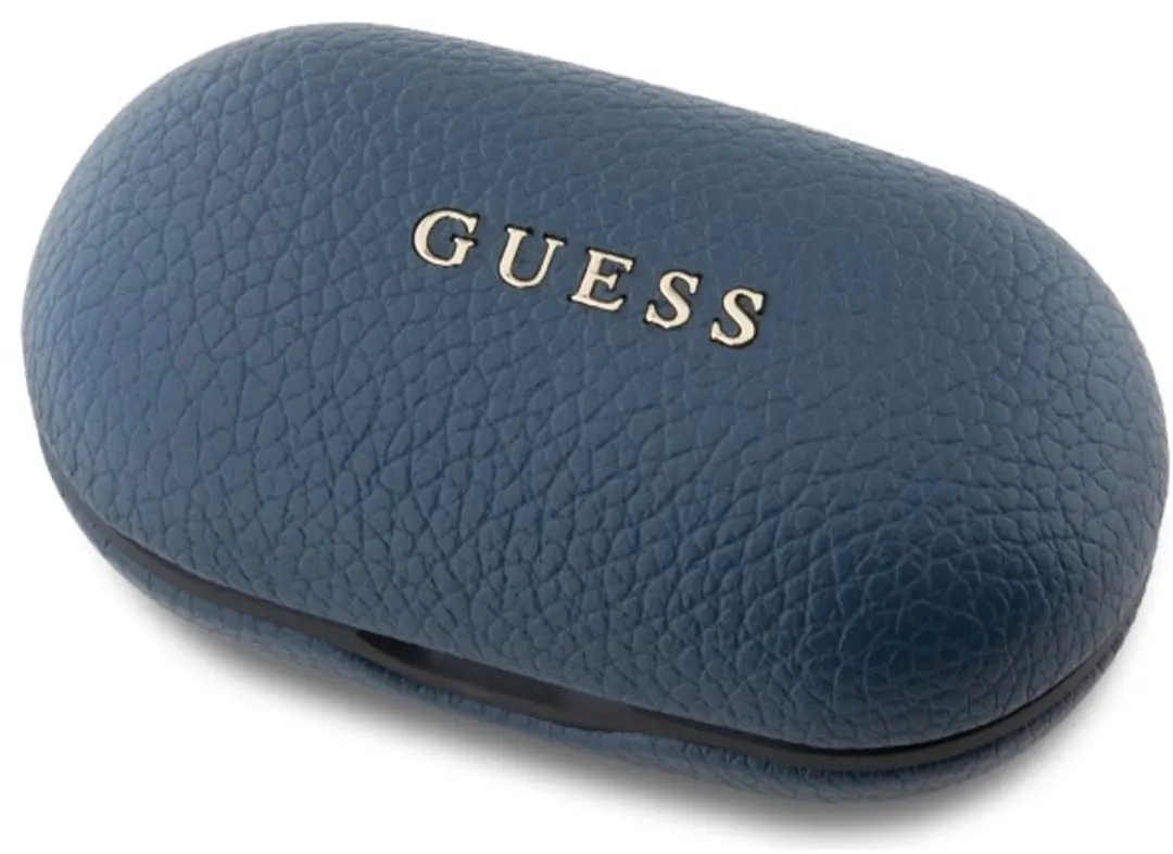 GUESS Grained Classic Logo PGTS Bluetooth Oordopjes - Blauw