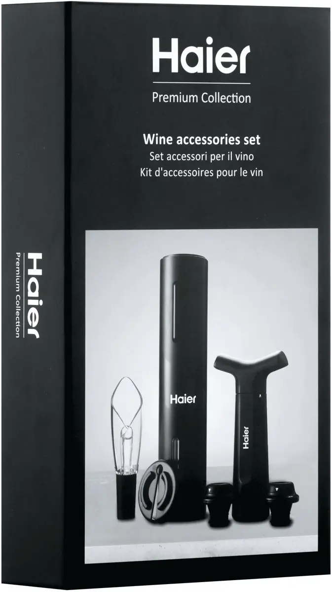 Haier HAWUKIT06 Elektrische Wijnopener - Zwart