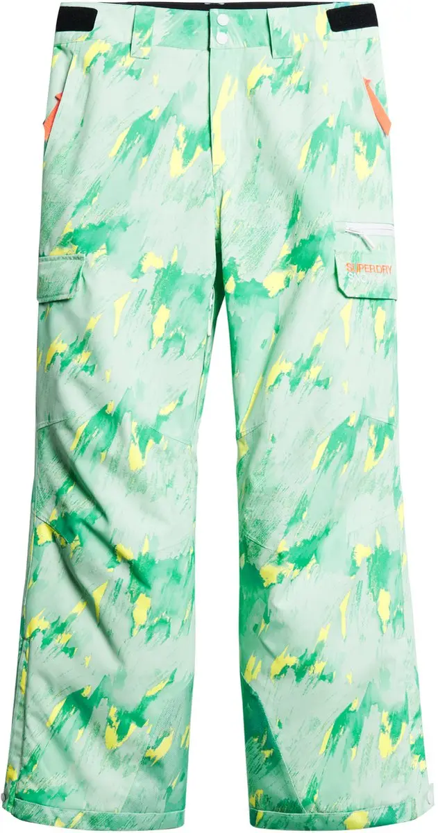 Superdry Ski Ultimate Rescue Broek WS110156A - 20.000 g - S - Abstract Teal/Lime