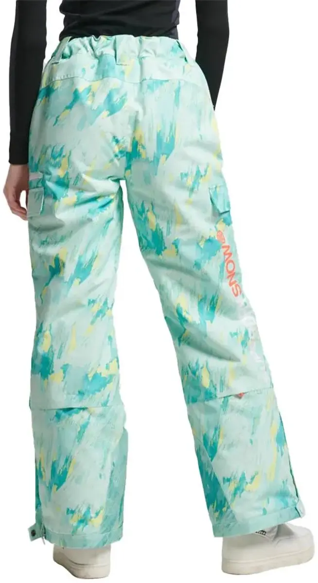 Superdry Ski Ultimate Rescue Broek WS110156A - 20.000 g - S - Abstract Teal/Lime