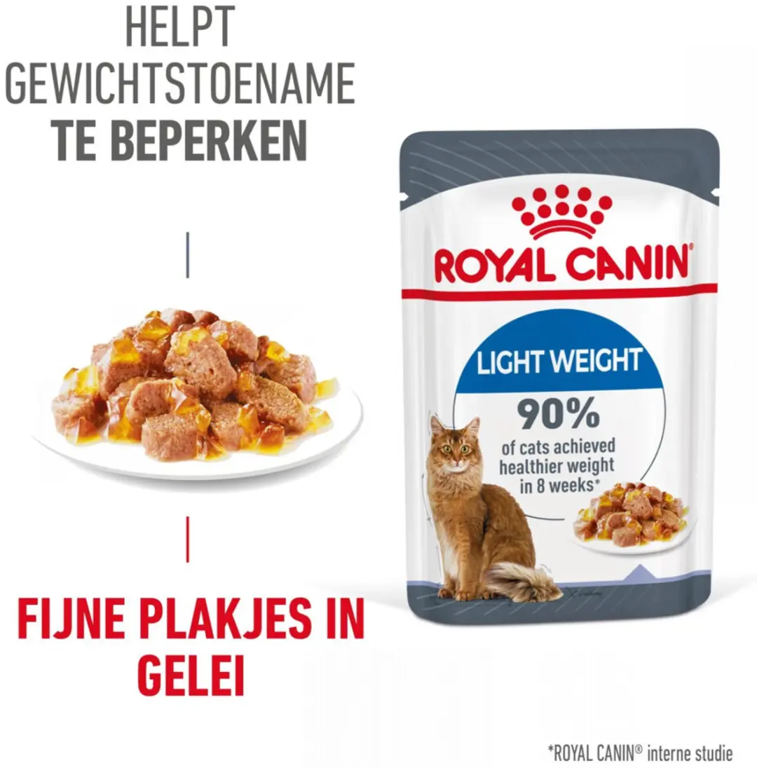 Royal Canin Kattenvoer Nat Light Weight Care Jelly - 48x85g
