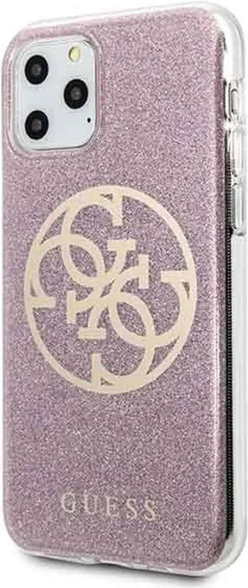 Guess GUHCN58PCUGLPI Hoesje - iPhone 11 Pro - Roze