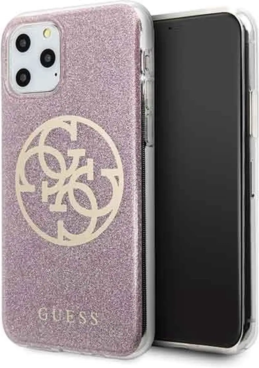 Guess GUHCN58PCUGLPI Hoesje - iPhone 11 Pro - Roze