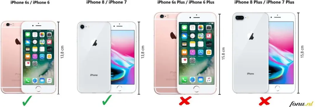 GUESS iPhone 8/7 Hoesje S212-4 - Kunstleer - Zwart