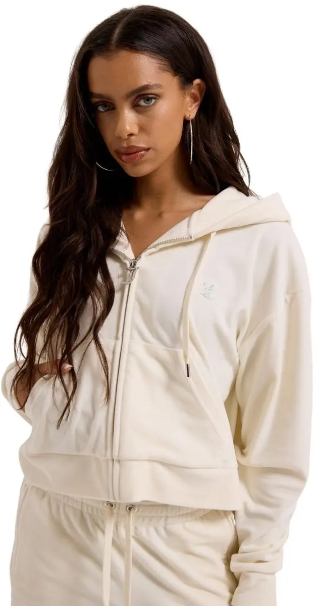Juicy Couture Iccle Outline Cropped Hoodie - Maat M