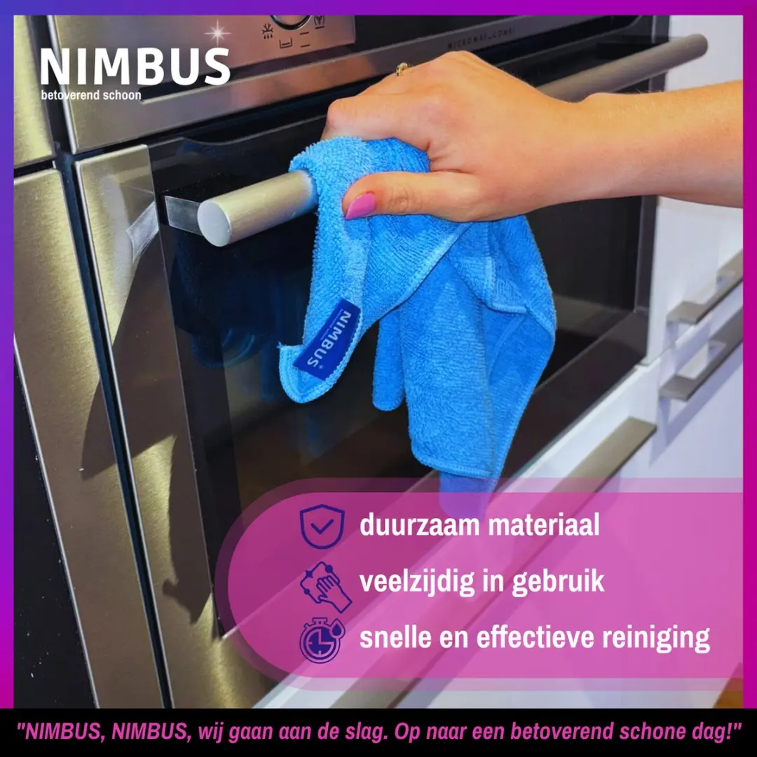 Nimbus Magic Schoonmaakdoek 40x40cm Blauw