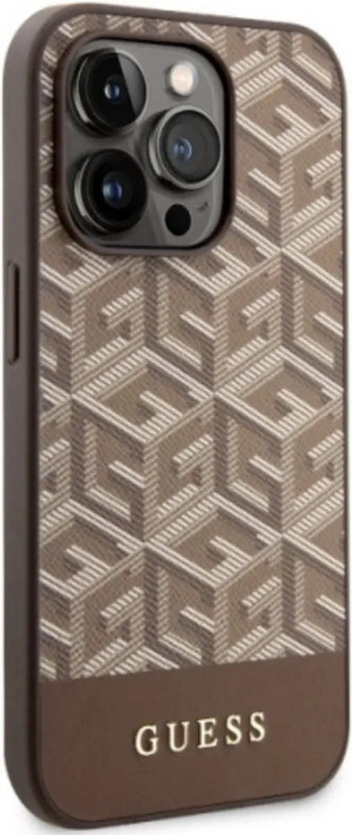 GUESS G-Cube Back Case - iPhone 14 Pro Max - Bruin