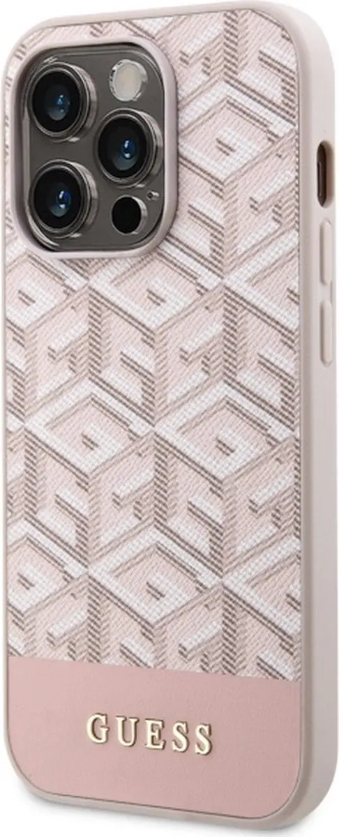 GUESS G-Cube Back Case MagSafe - Roze - iPhone 14 Pro - afbeelding 6 van 6