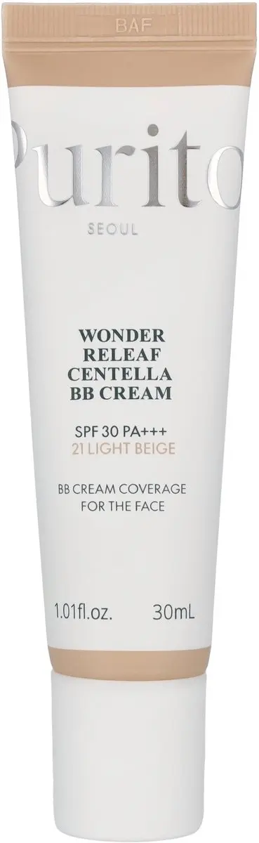Purito Seoul Wonder Releaf Centella BB Cream SPF30 - 30ml - #21 Light Beige