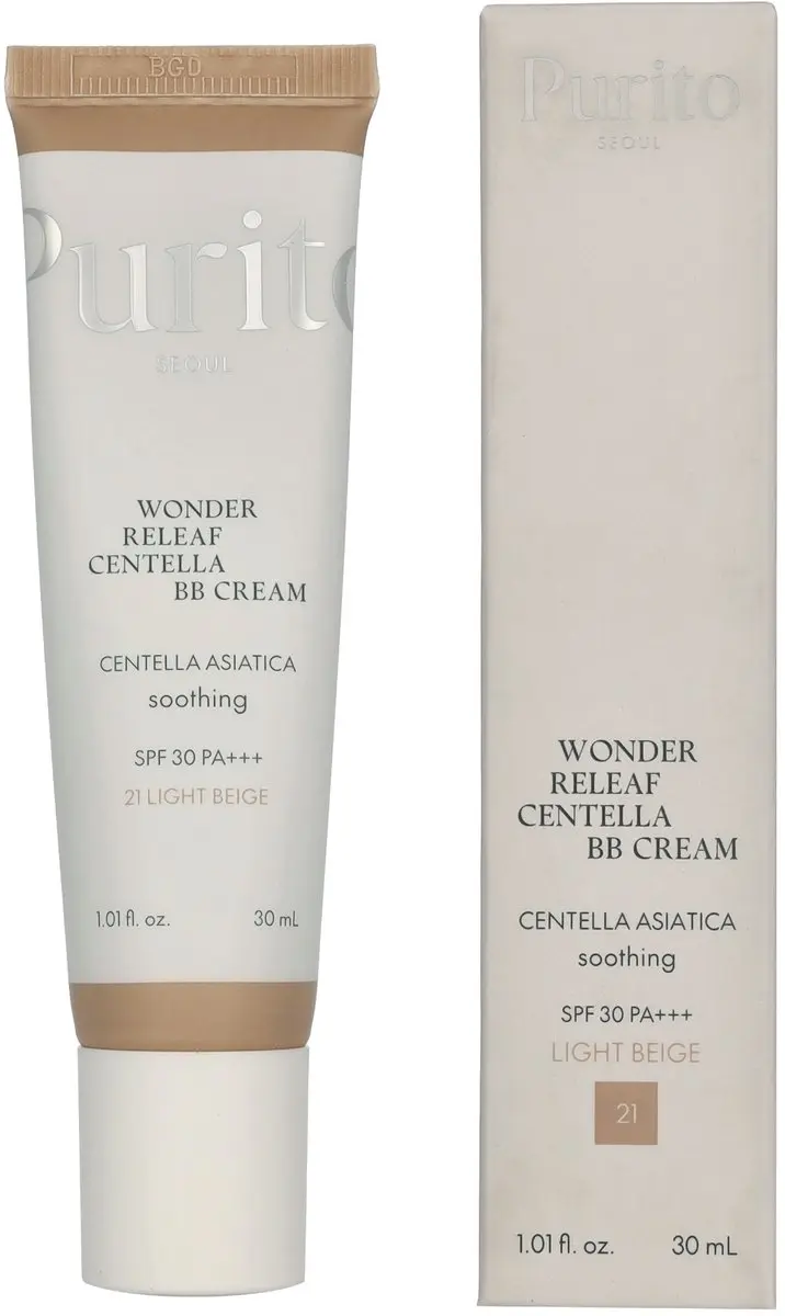 Purito Seoul Wonder Releaf Centella BB Cream SPF30 - 30ml - #21 Light Beige