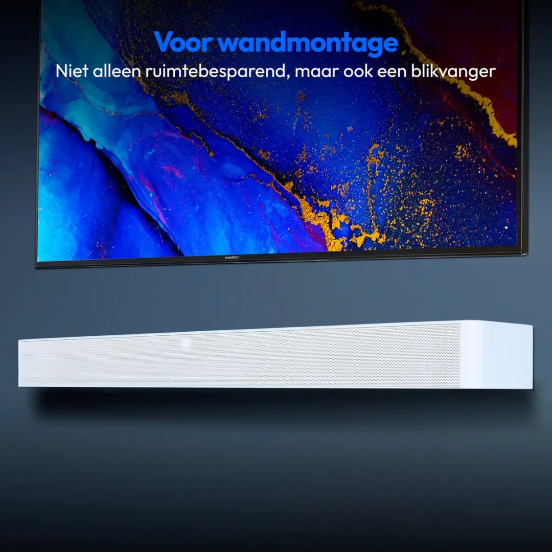 Medion P61155 2.0 Soundbar - 60W - Bluetooth - wit