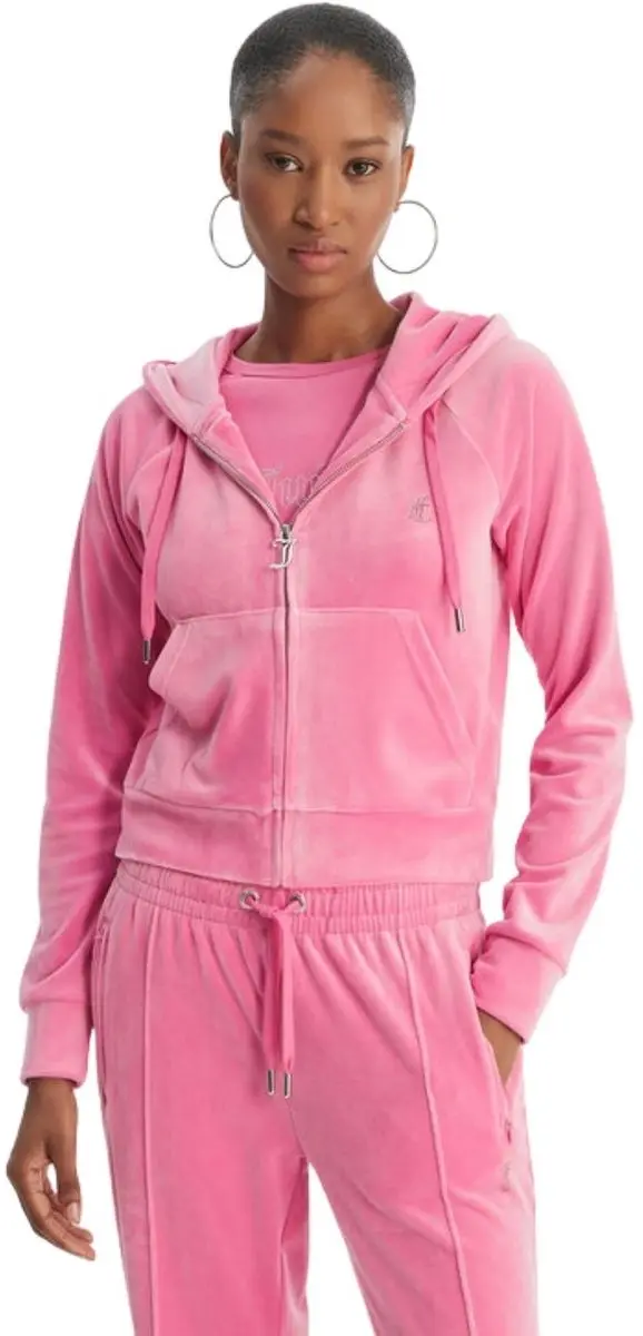 Juicy Couture Madison Col Out Hoodie - Roze - XXS
