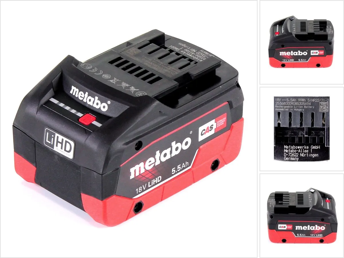 Metabo ME1855 18V LiHD Accu 5.5Ah