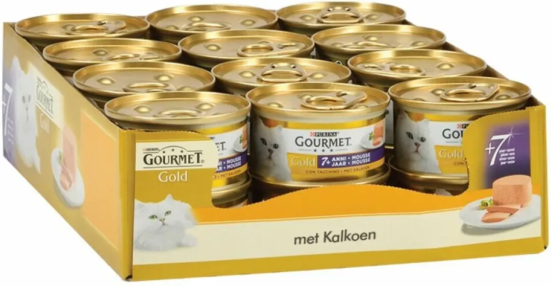 Gourmet Gold Senior Mousse Kalkoen - 24x85g