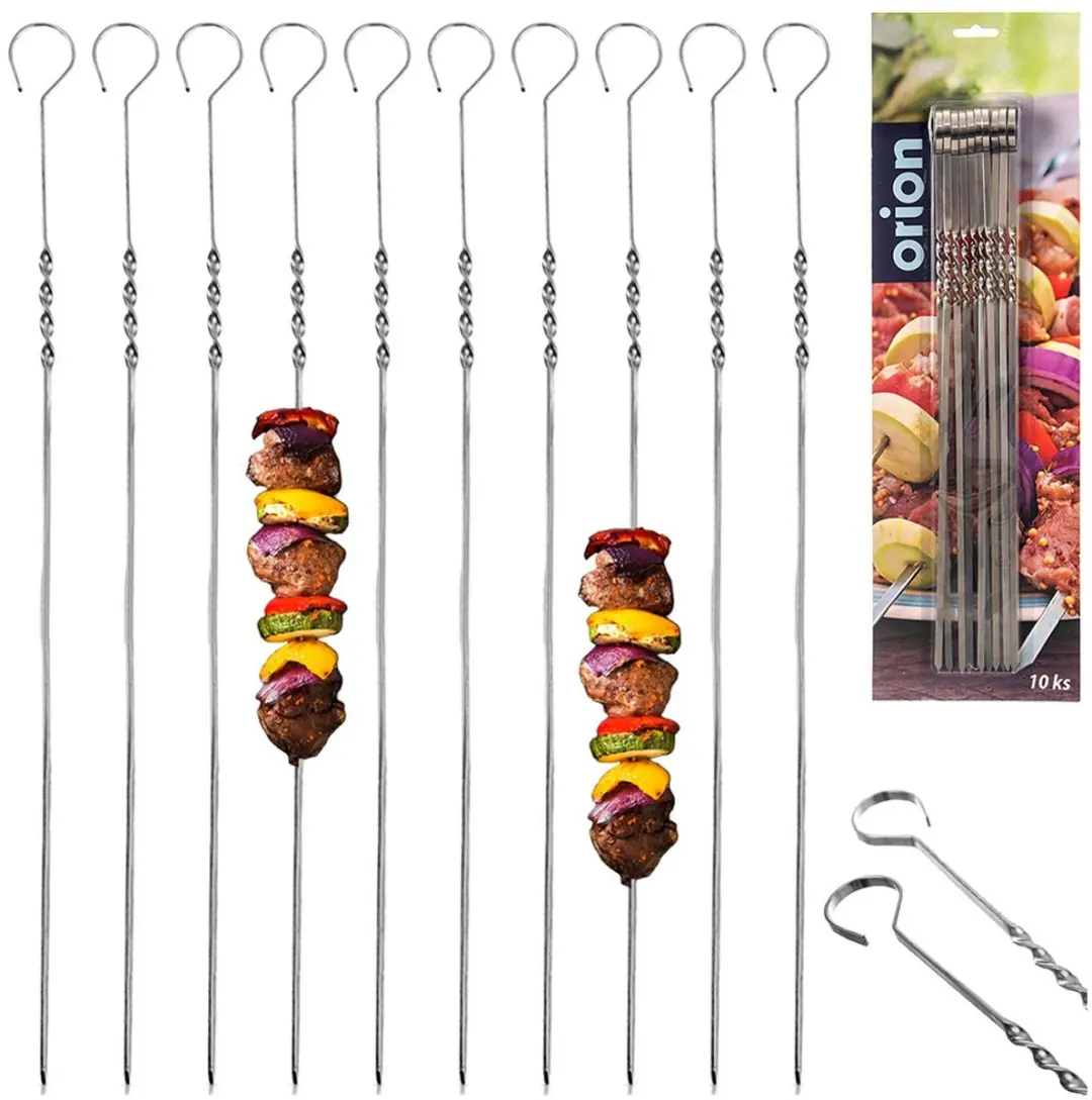 Orion RVS Szaszlik Spiesen 38,5cm - 10 Stuks