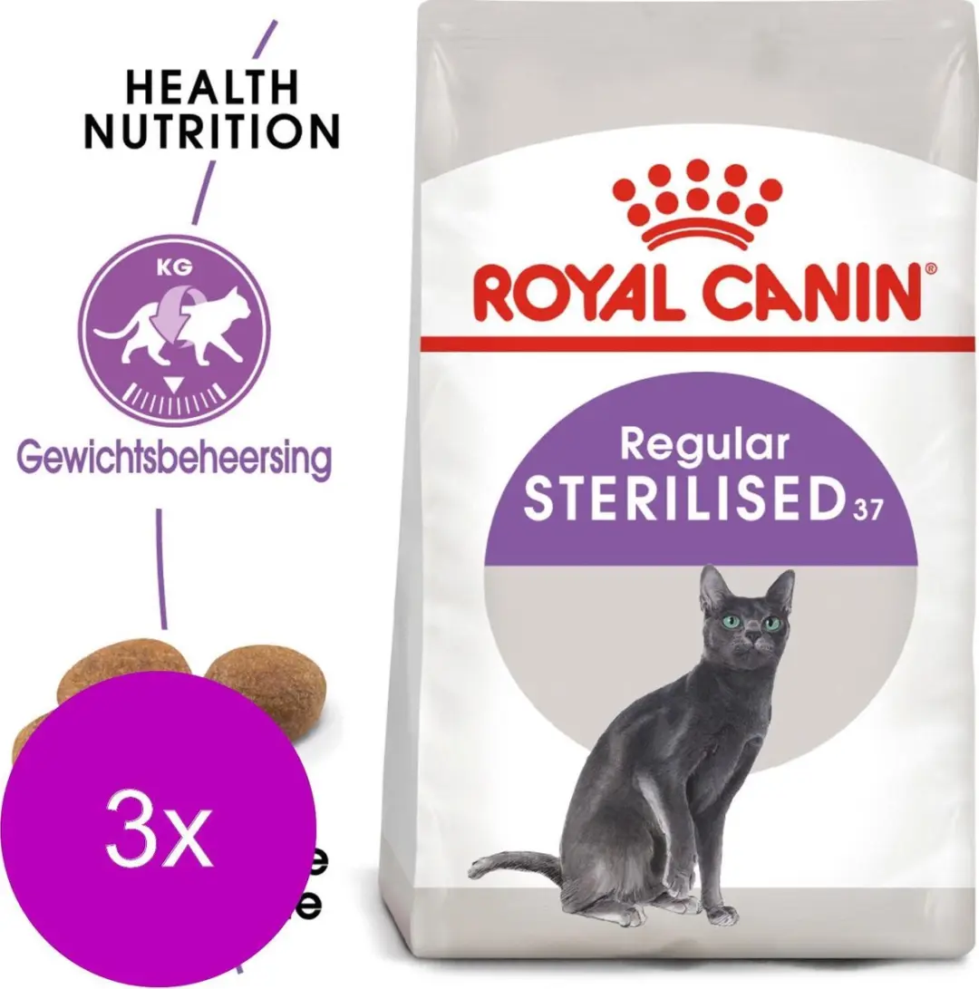 Royal Canin Sterilised Kattenvoer Brokjes - 6 kg (3x2kg)