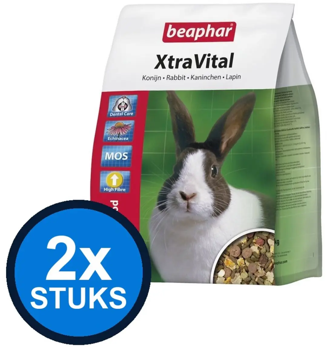 Beaphar XtraVital Konijnvoer 2x2,5kg