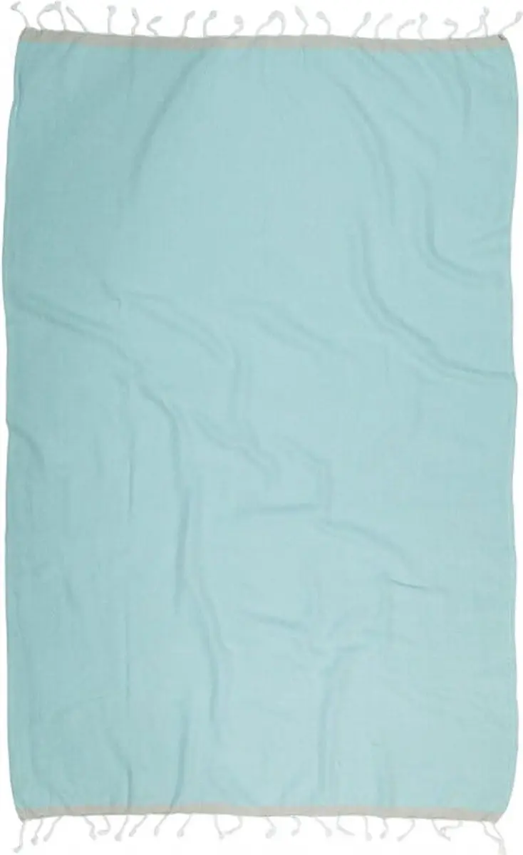 Kayori Izu Hamamdoek 100x180cm - Mintgroen/Zilvergrijs