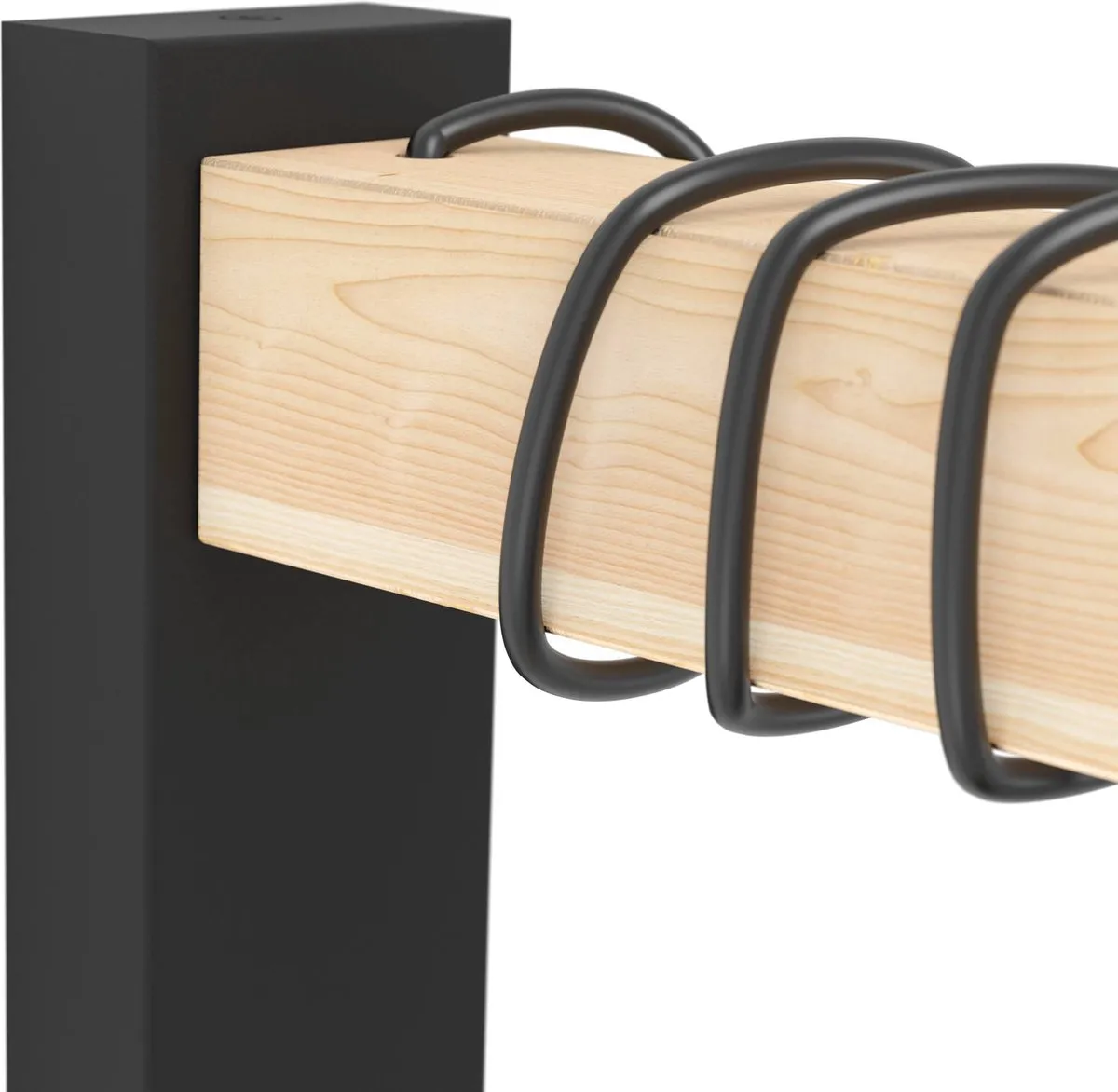 Eglo Townshend Wandlamp E27 - Hout Zwart/Bruin