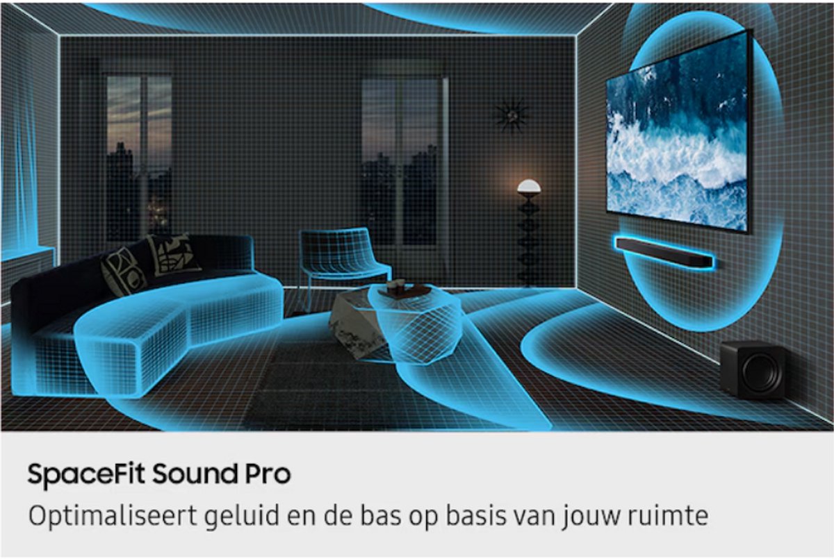 Samsung HW-Q800F - Soundbar met subwoofer - Zwart