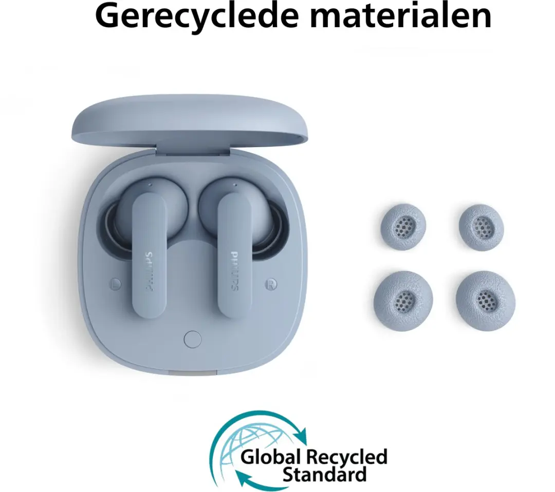 Philips TAT2100LB True Wireless Oordopjes - 36 Uur - Licht Blauw - afbeelding 6 van 6