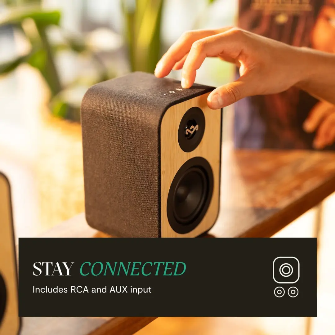 House of Marley Uplift Boekenplank Speakers - 20W - Zwart