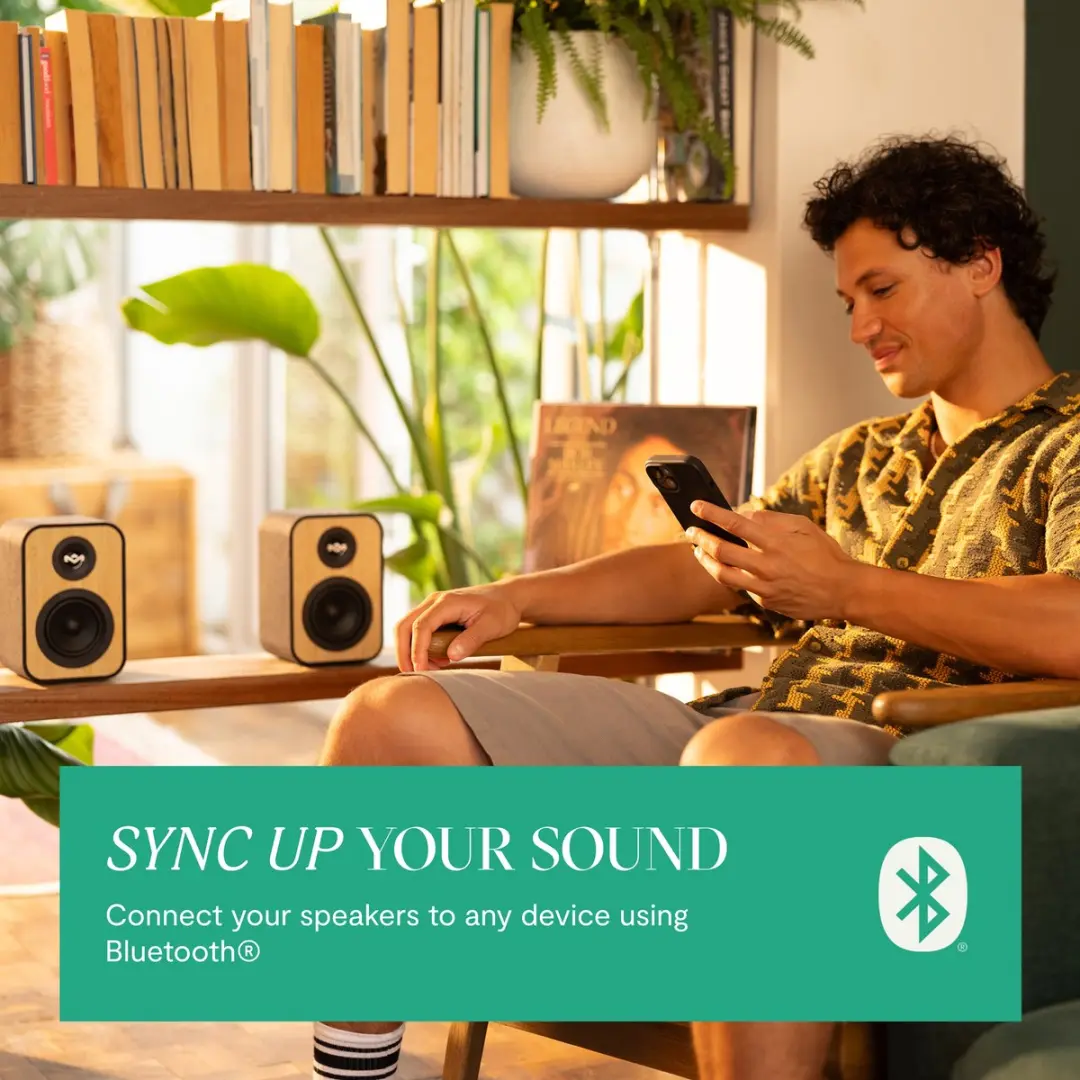 House of Marley Uplift Boekenplank Speakers - 20W - Zwart