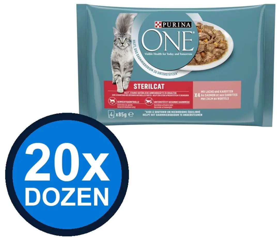 Purina ONE Sterilcat Adult Zalm & Wortel Natvoer