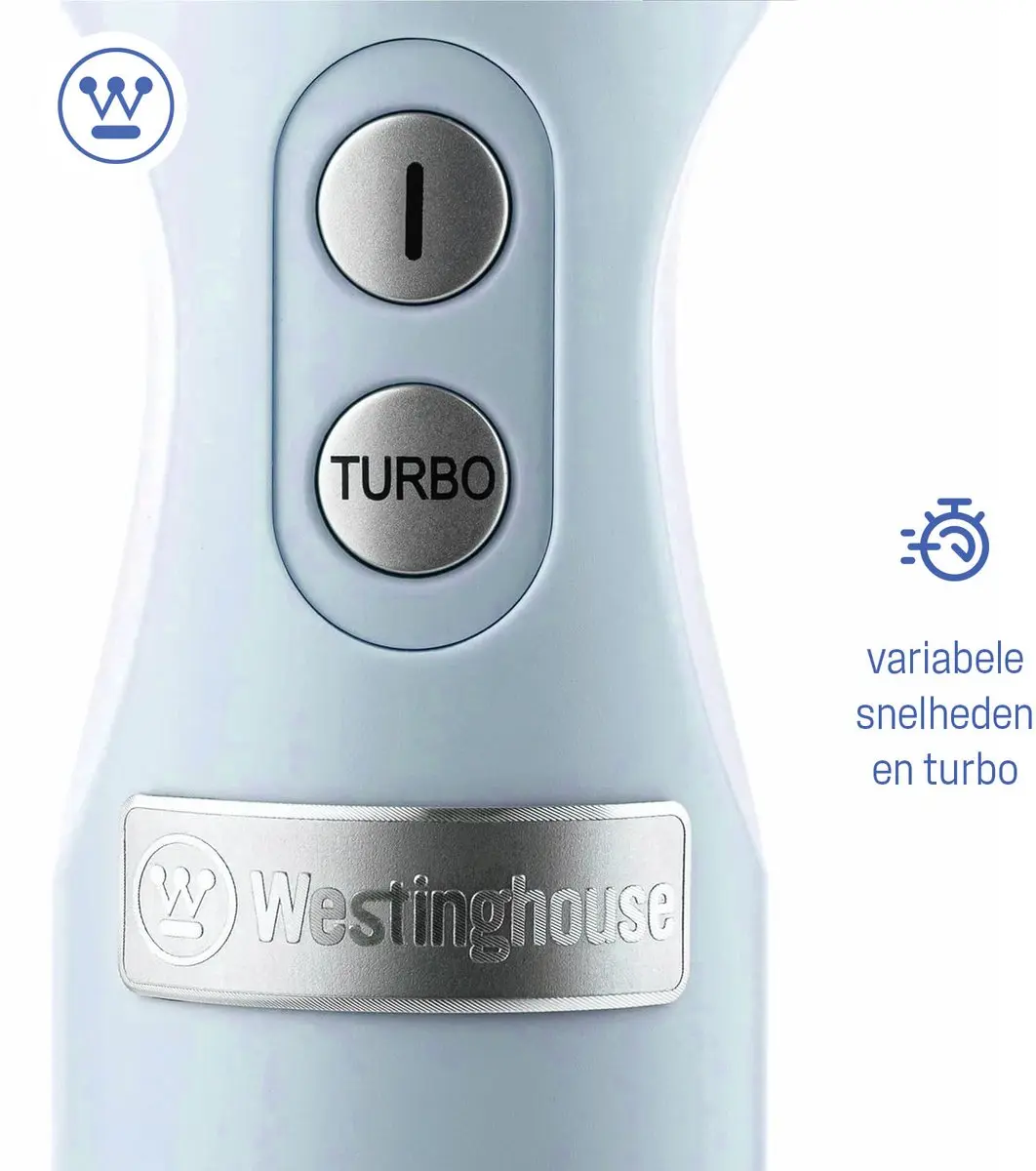 Westinghouse Retro Staafmixer 600W - Blauw