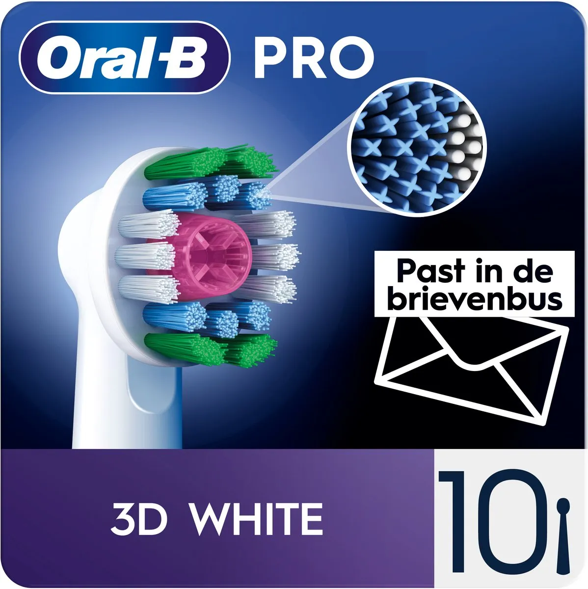 Oral-B Pro 3D White Opzetborstels 10 Stuks