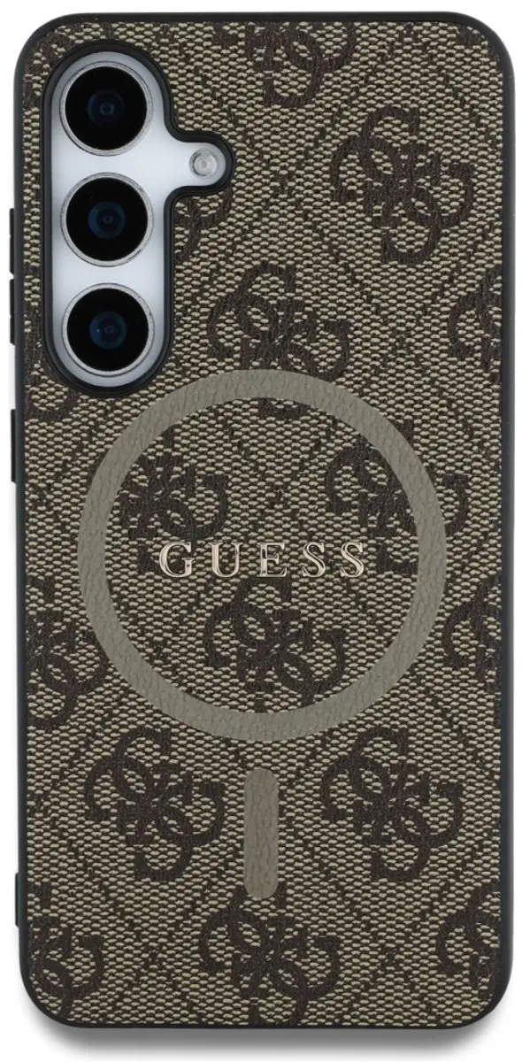 GUESS 4G Ring Classic Logo Hoesje S25 Plus - Bruin - MagSafe