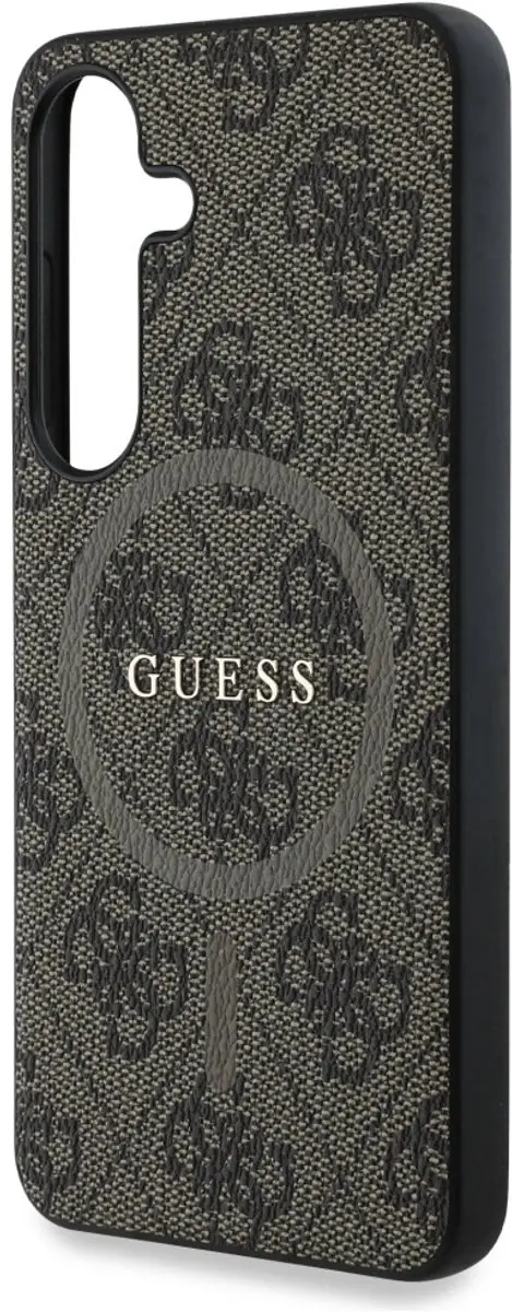 GUESS 4G Ring Classic Logo Hoesje S25 Plus - Bruin - MagSafe