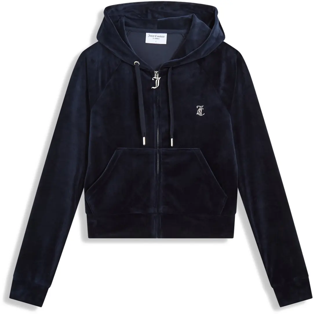 Juicy Couture Madison Classic Velour Hoodie - Maat M