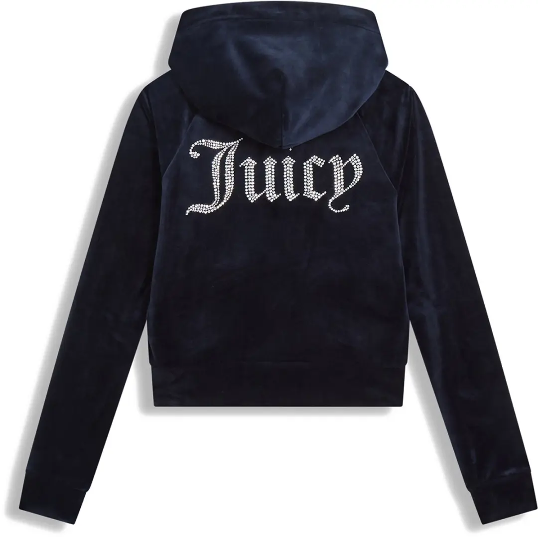 Juicy Couture Madison Classic Velour Hoodie - Maat M