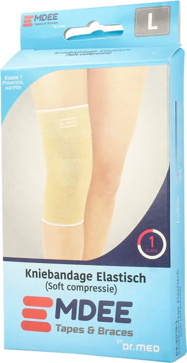 Emdee Kniebandage Soft Compressie L - Beige