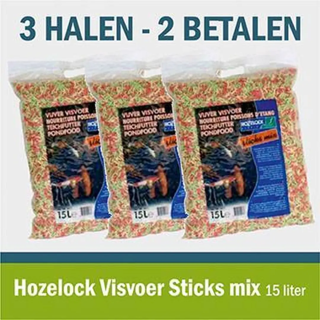 Hozelock Visvoer Sticks Mix 15ml