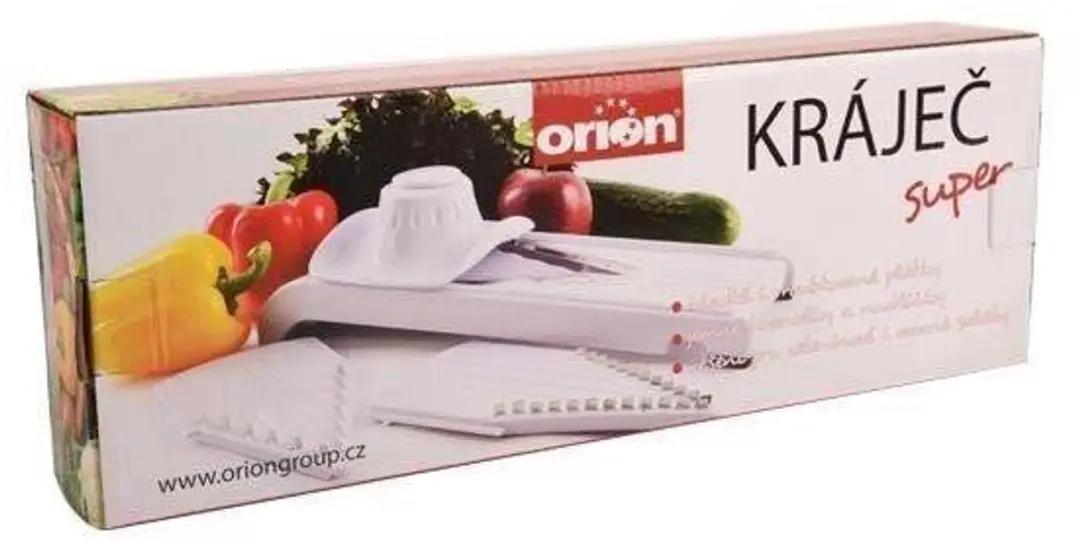 Orion Groente- en Fruitsnijder - Roestvrij staal - Wit