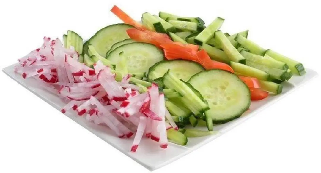 Orion Groente- en Fruitsnijder - Roestvrij staal - Wit