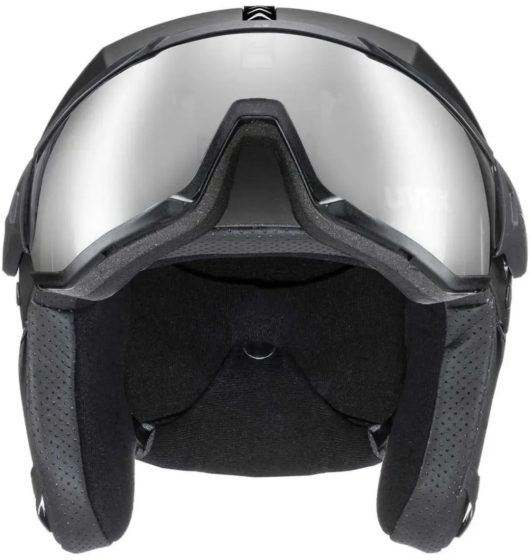 Uvex Instinct Visor Helm - Zwart 60-62cm - Litemirror Silver/Lite CAT2