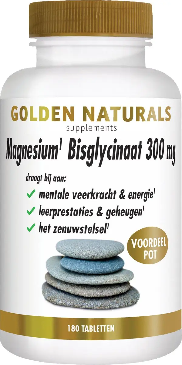 Golden Naturals Magnesium Bisglycinaat 300mg