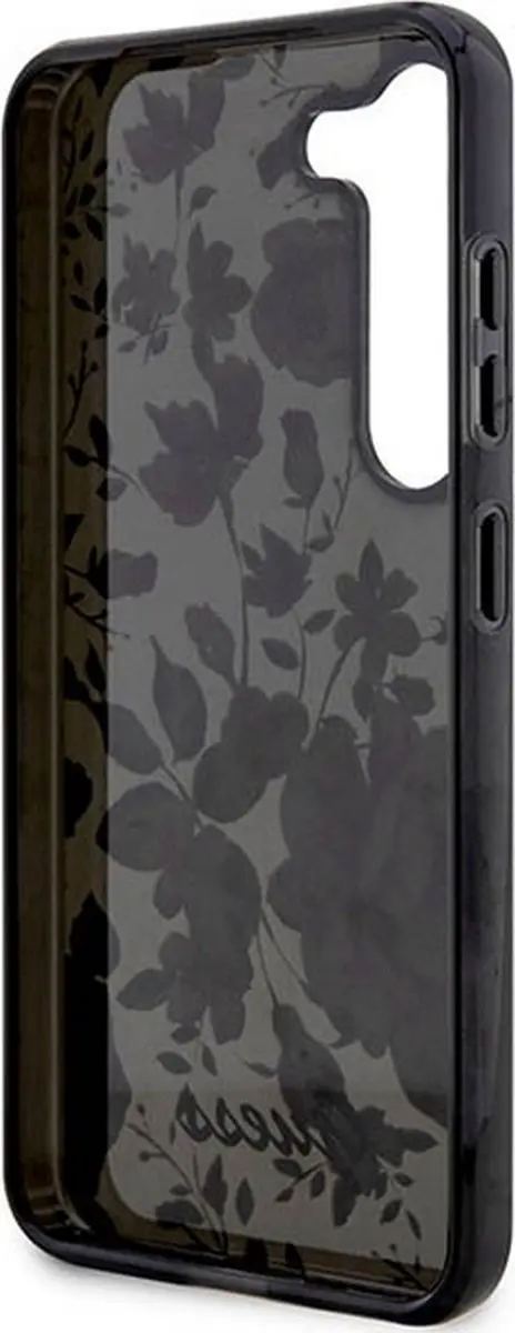 GUESS Flower Back Case Samsung Galaxy S23 GUHCS911GFW - Zwart