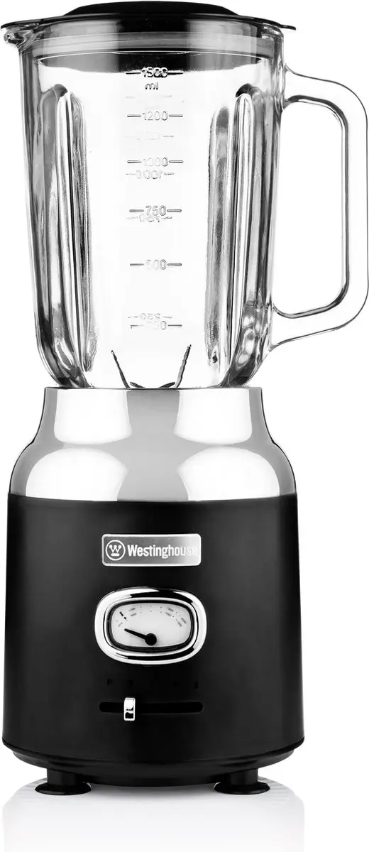 Westinghouse Retro 3-delige Set - Waterkoker 1,7L Broodrooster Blender - Zwart