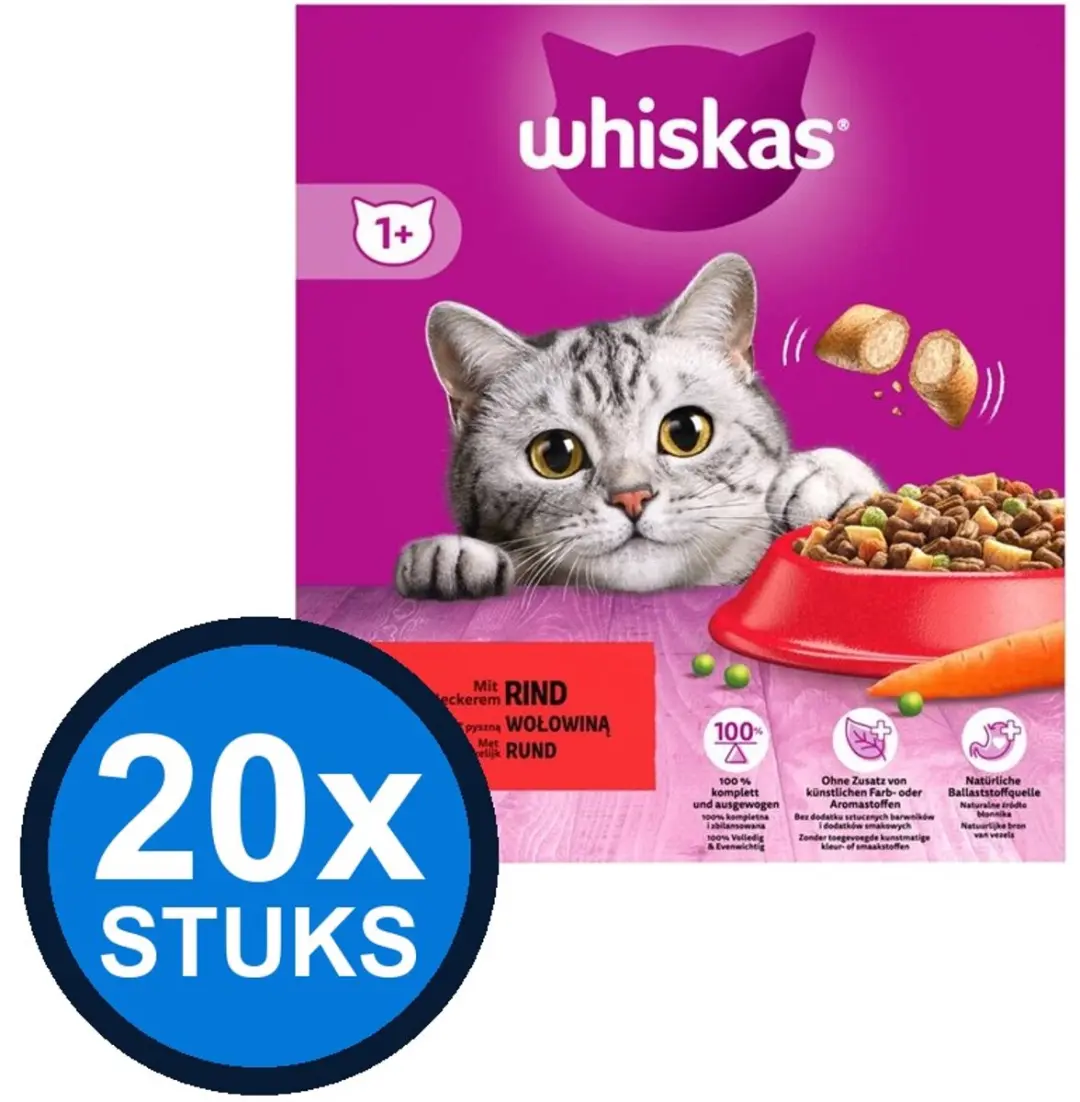 Whiskas Droogvoer Rund 800g